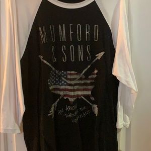 Mumford & Sons 2016 concert shirt